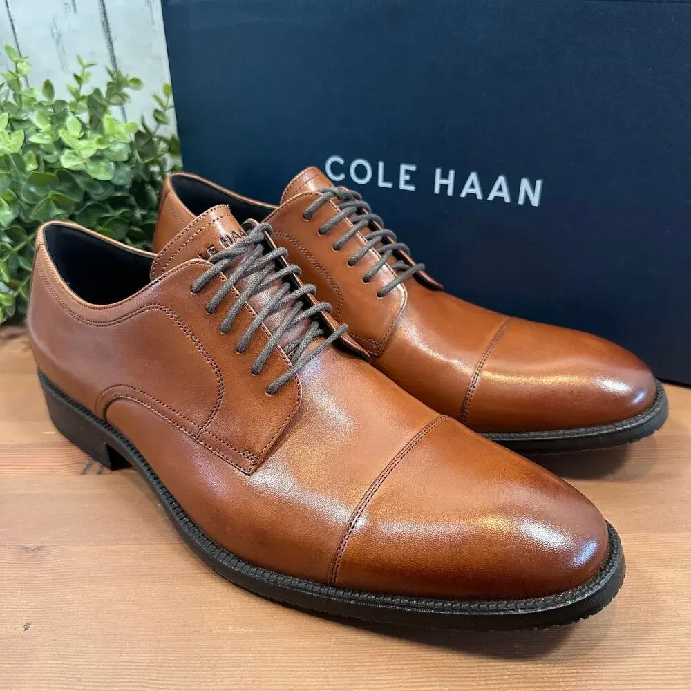 Cole Haan Men's Modern Essentials Cap Oxford Shoes C34138 Size 8.5‎